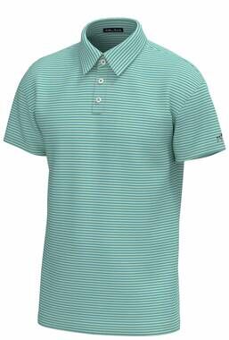 NEW SOUTHERN POINT CO. men's morgan stripe performance polo in coastal water spr